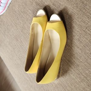 Cole Haan Peep Toe Flats